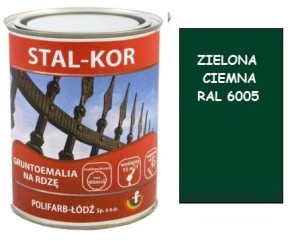STAL-KOR Gruntoemalia na rdzę 5L ZIELONA CIEMNA
