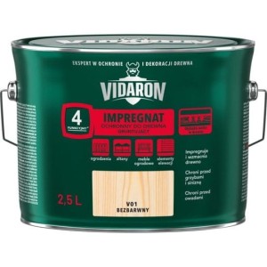 VIDARON Grunt Impregnat gruntujący do drewna 2,5l Bezbarwny V01