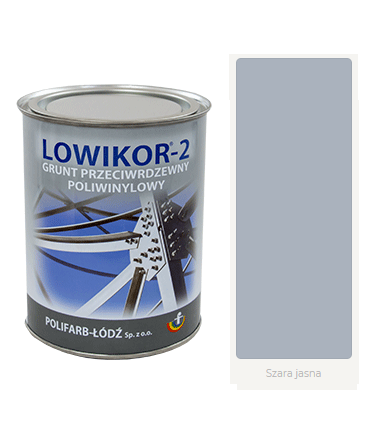 Lowikor -2 farba poliwinylowa 10l Szary jasny