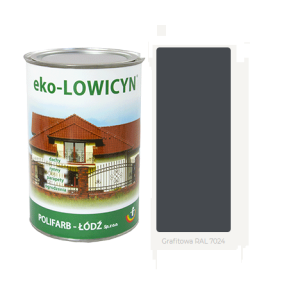 eko LOWICYN Farba dach ocynk GRAFITOWY 1L
