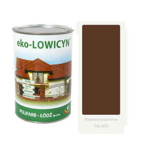 eko LOWICYN Farba na dach BRĄZ ORZECH 5L RAL 8011