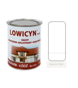 LOWICYN 10l dach ocynk BIAŁY Mat