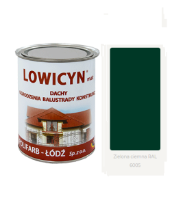 LOWICYN 0,8l dach ocynk ZIELONY CIEMNY  Mat