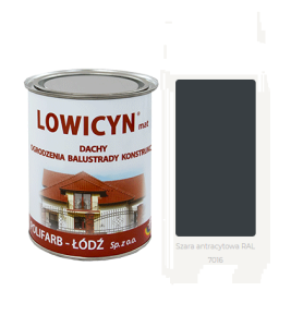 LOWICYN 0,8l dach ocynk SZARY ANTRACYT Mat