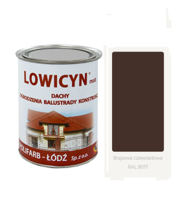 LOWICYN 0,8l dach ocynk BRĄZ CZEKOLADOWY Mat