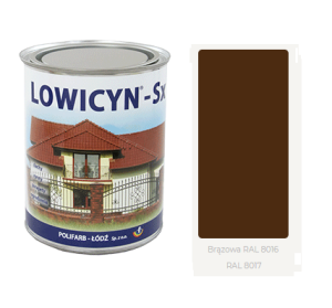 LOWICYN SX  5l  dach ocynk BRĄZOWY RAL 8016 Połysk