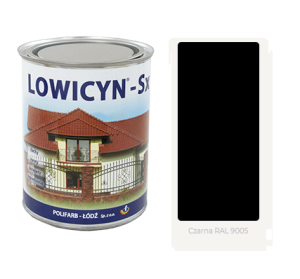 LOWICYN SX  5l  dach ocynk CZARNY RAL 9005 Połysk