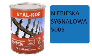 STAL-KOR Gruntoemalia na rdzę 0,8L NIEBIESKA SYGNAŁOWA