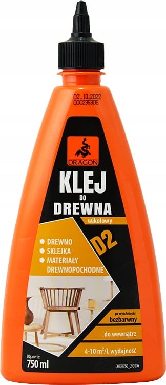 Klej do drewna Dragon WIKOL D2 750ML DRAGON