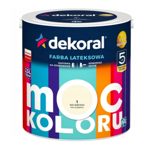 Dekoral Farba MOC KOLORU 2,5l BITA ŚMIETANA