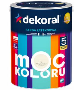 Dekoral Farba MOC KOLORU 2,5l KWITNĄCA MAGNOLIA