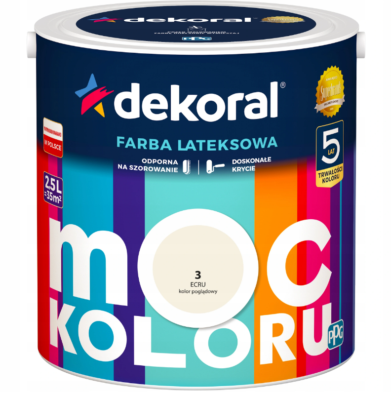 Dekoral Farba MOC KOLORU 5l ECRU