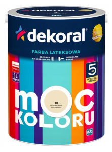 Farba lateksowa Dekoral Moc Koloru beżowy jasny 5L