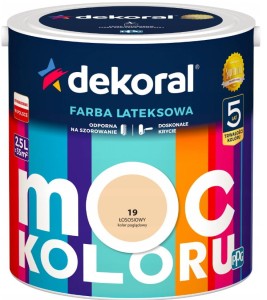 Dekoral Farba MOC KOLORU 5l Łososiowy
