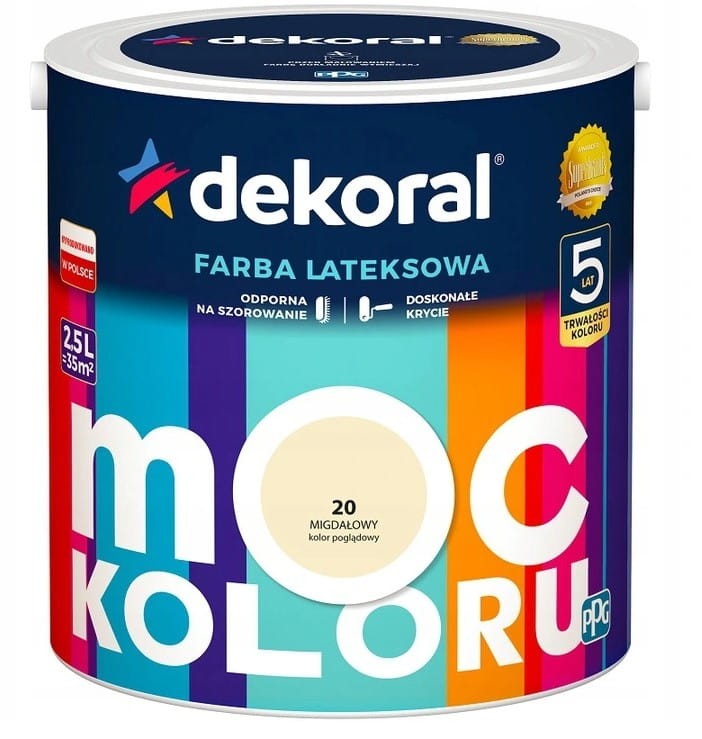 Dekoral Farba MOC KOLORU 2,5l Migdałowy