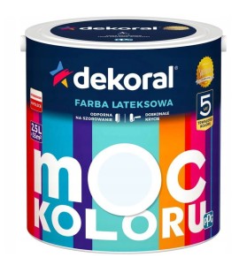 Dekoral Farba MOC KOLORU 2,5l Ulotna szarość
