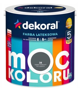 Dekoral Farba MOC KOLORU 5l ciemny popielaty