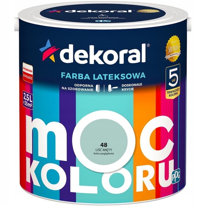 Dekoral Farba MOC KOLORU 2,5 liść mięty