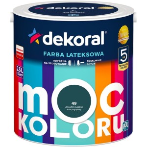 Dekoral Farba MOC KOLORU 2,5 zielona głębia