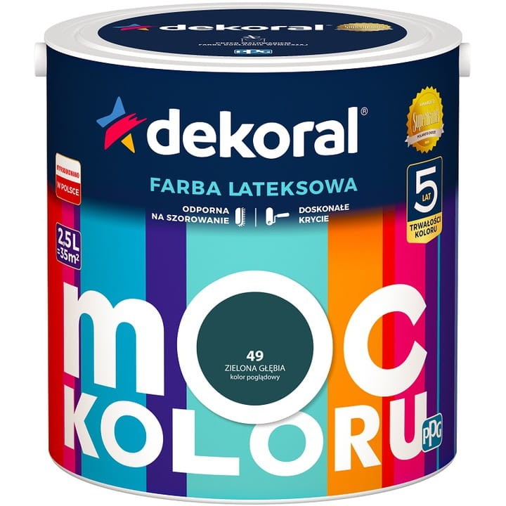 Dekoral Farba MOC KOLORU 5l zielona głębia