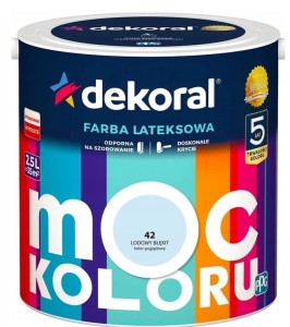 Dekoral Farba MOC KOLORU 2,5l lodowy błękit