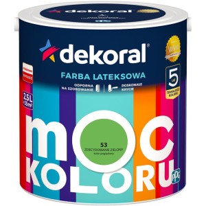 Dekoral Farba MOC KOLORU 5 l zdecydowanie zielony