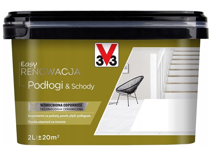 V33 Easy Renowacja Podłoga 3V3 biały satyna 2L