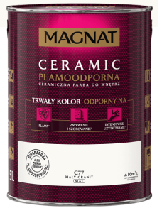 MAGNAT Ceramic Farba plamoodporna biały granit C77 5L