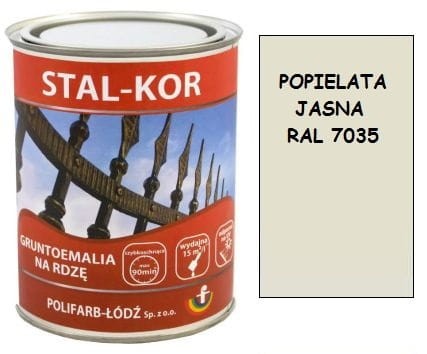 STAL-KOR Gruntoemalia na rdzę 0,8L POPIELATY JASNY