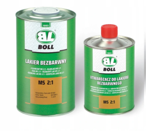 Lakier bezbarwny Boll MS 2:1 z utwardzaczem 1,5l