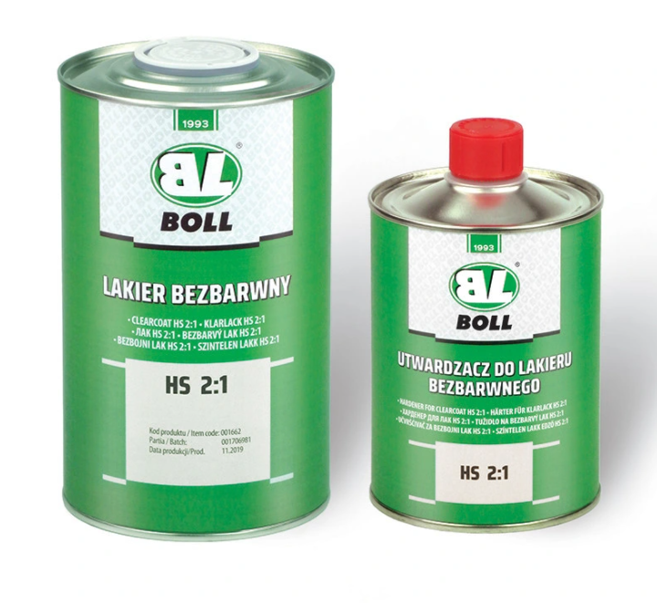 BOLL Zestaw / lakier bezbarwny HS 2:1 + utwardzacz