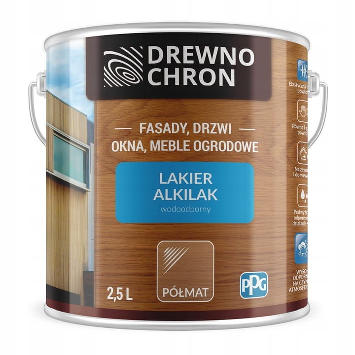 Drewnochron Alkilak  2,5L Półmat lakier zewnętrzny