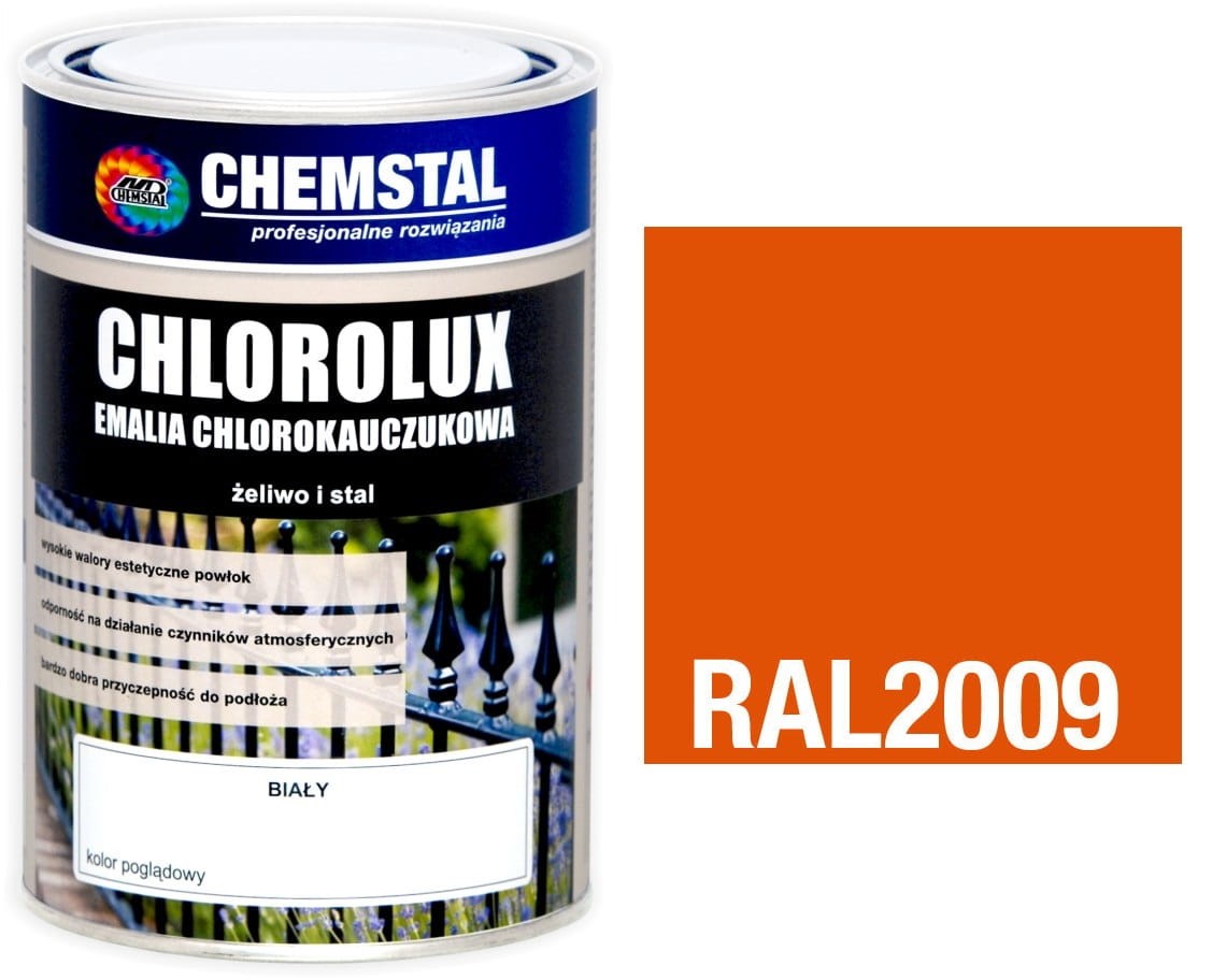 CHEMSTAL CHLOROKAUCZUK 1L POMARAŃCZOWY RAL 2009