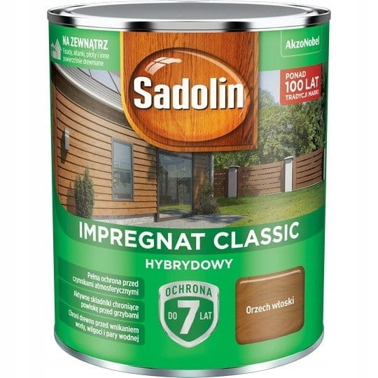 SADOLIN Classic Impregnat do drewna 2,5l ORZECH WŁOSKI