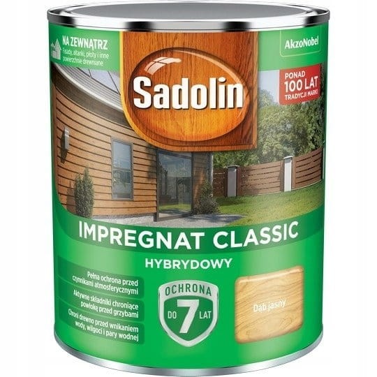 SADOLIN Classic Impregnat do drewna 2,5l DĄB JASNY