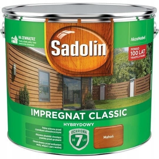 SADOLIN Classic Impregnat do drewna 9l MAHOŃ