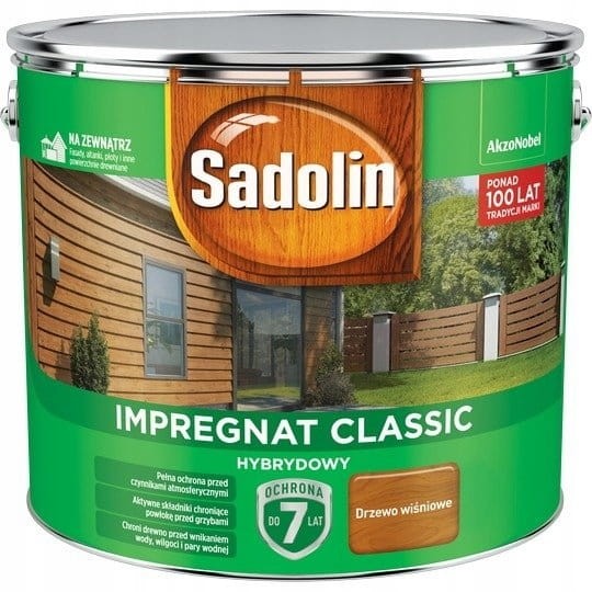 SADOLIN Classic Impregnat do drewna 9l DRZEWO WIŚNIOWE