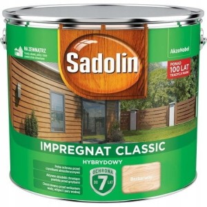 SADOLIN Classic Impregnat do drewna 9l BEZBARWNY &&&