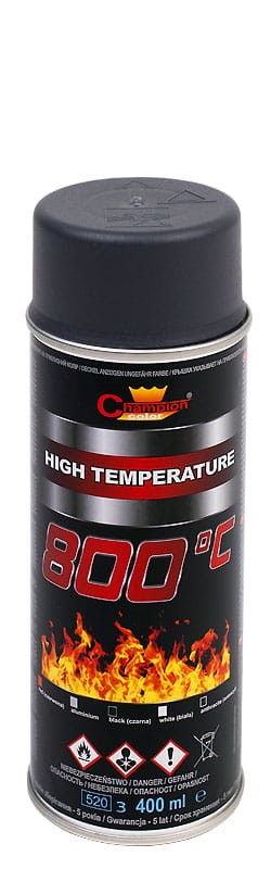CHAMPION FARBA ŻAROODPORNA ANTRACYT SPRAY 400 ML