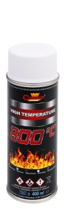 CHAMPION FARBA ŻAROODPORNA BIAŁA SPRAY 400 ML RAL 9003