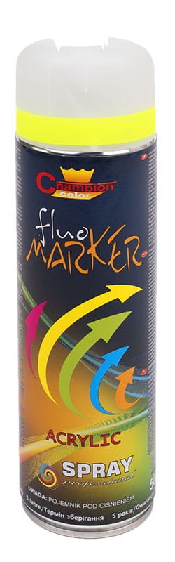 CHAMPION FLUOMARKER DO ZNAKOWANIA SPRAY ŻÓŁTY 400ML
