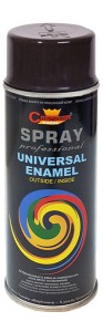 Spray uniwersalny emalia 400 ml czarny połysk RAL9017