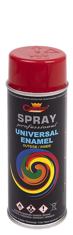 Spray uniwersalny emalia 400ml CZERWONY RAL3002