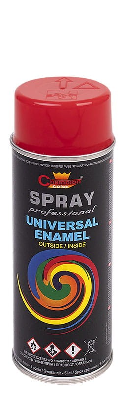 Spray uniwersalny emalia 400ml CZERWONY JASNY RAL3020