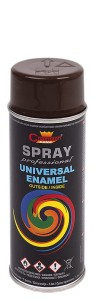 Spray uniwersalny emalia 400ml brązowy RAL8016