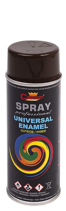 Spray uniwersalny emalia 400ml czekoladowy RAL8017
