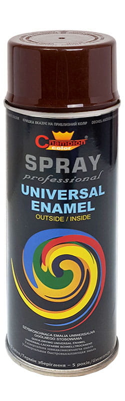Spray uniwersalny emalia 400ml orzechowy RAL8011