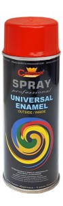 Spray uniwersalny emalia 400ml ognisty RAL3000