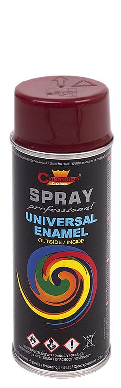 Spray uniwersalny emalia 400ml brązowo czerwony RAL3011