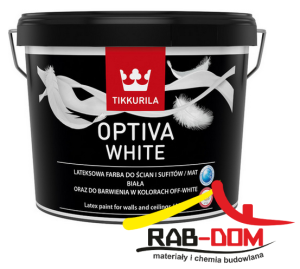 TIKKURILA Optiva White 9l Biała KOLORY off White